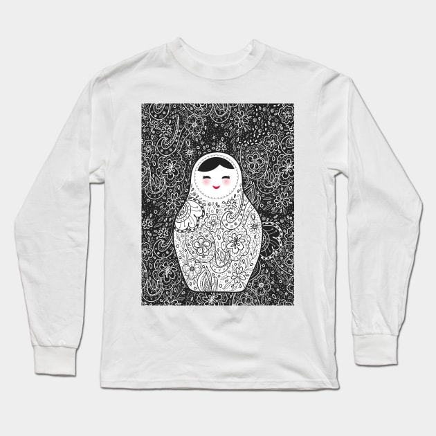 Russian dolls matryoshka (7) Long Sleeve T-Shirt by EkaterinaP